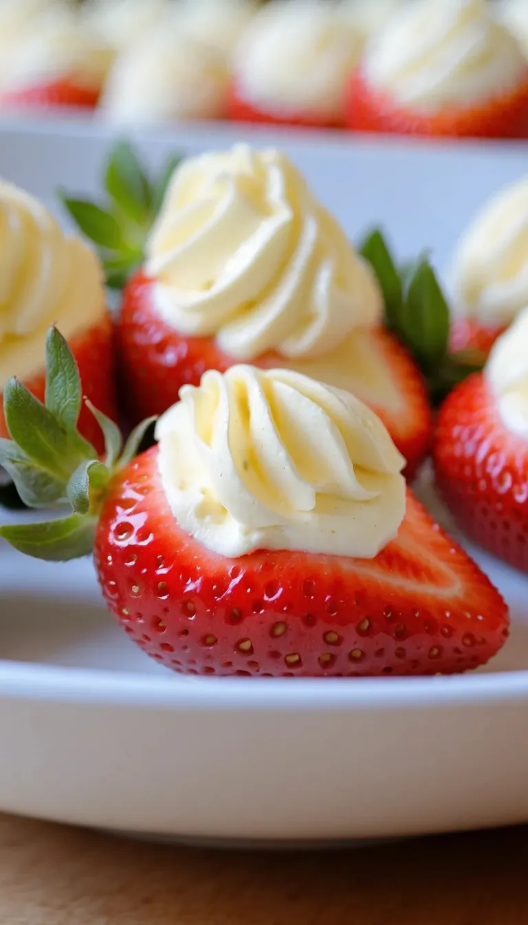 Cheesecake Deviled Strawberries