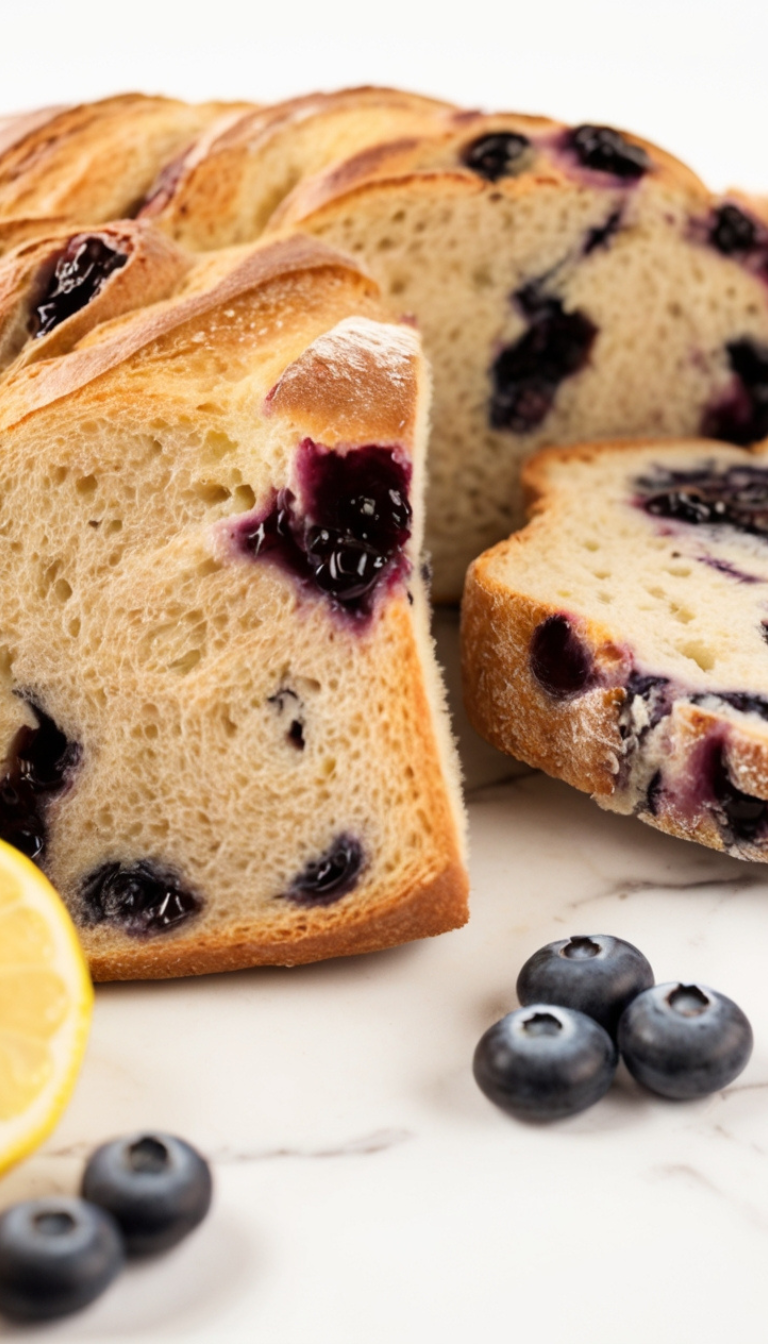 Lemon Blueberry Sourdough Bread