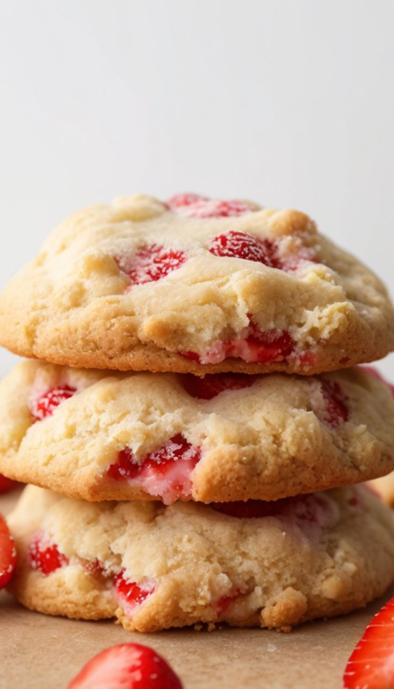 Strawberry Cheesecake Cookies