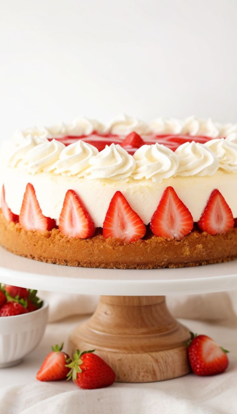 Strawberry Shortcake Cheesecake