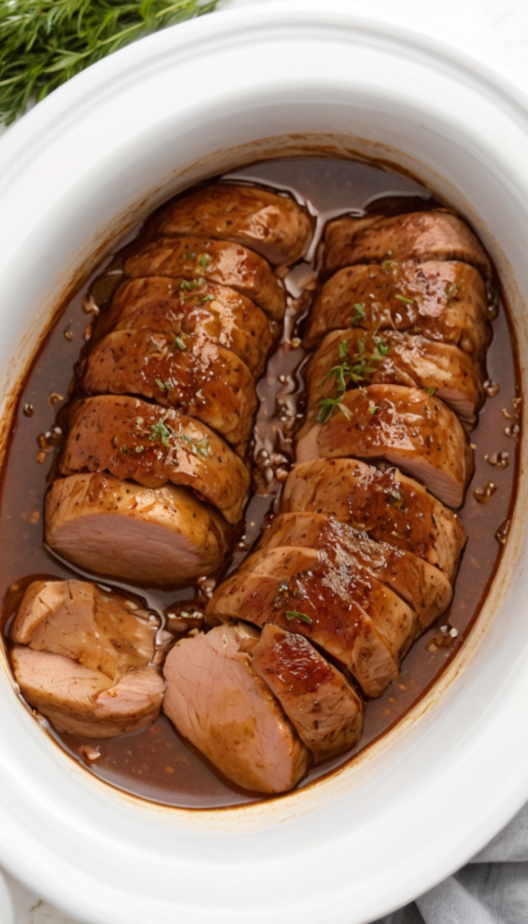 slow cooker pork tenderloin