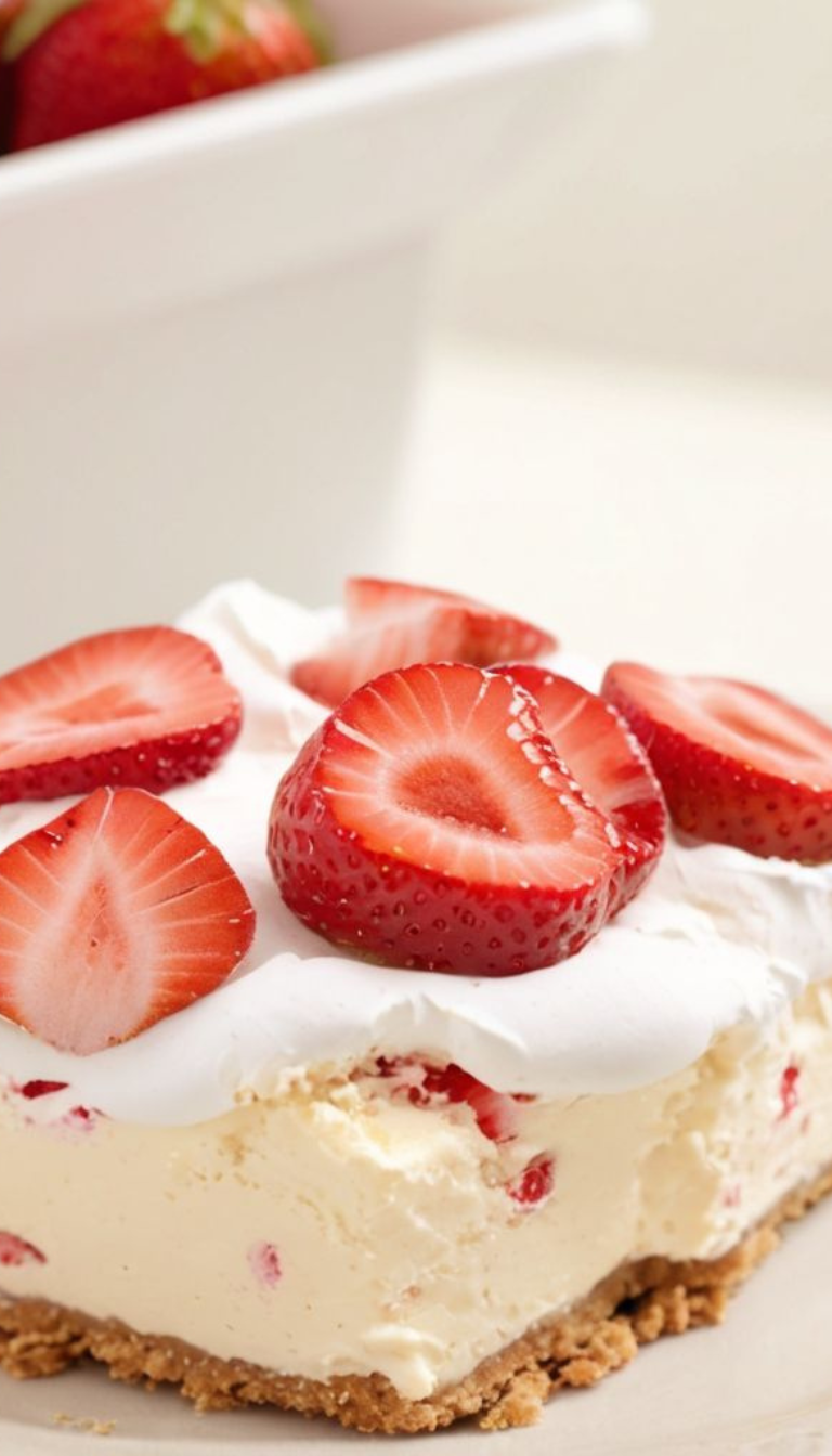 strawberry cheesecake lush dessert