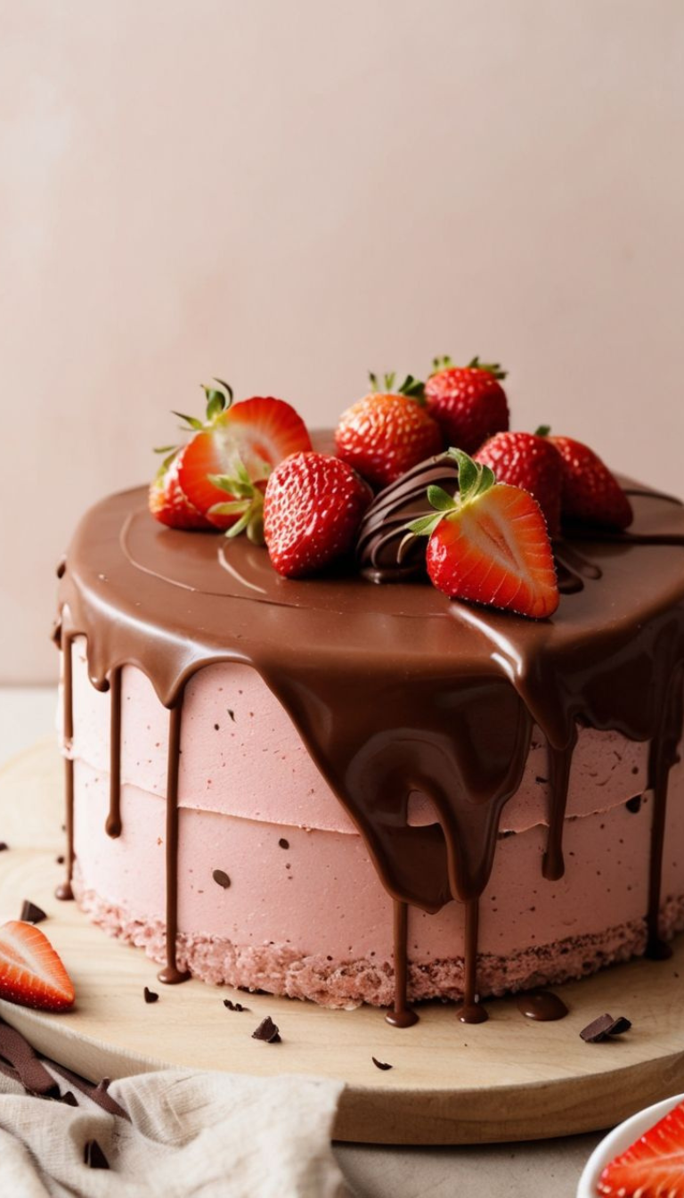 strawberry chocolate cake