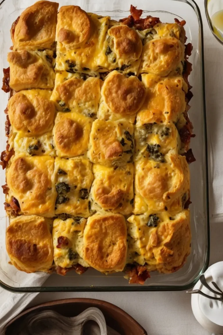 Breakfast Casserole with Biscuits Recipe