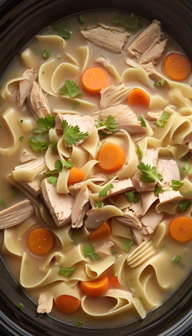 slow cooker chicken noodle soup