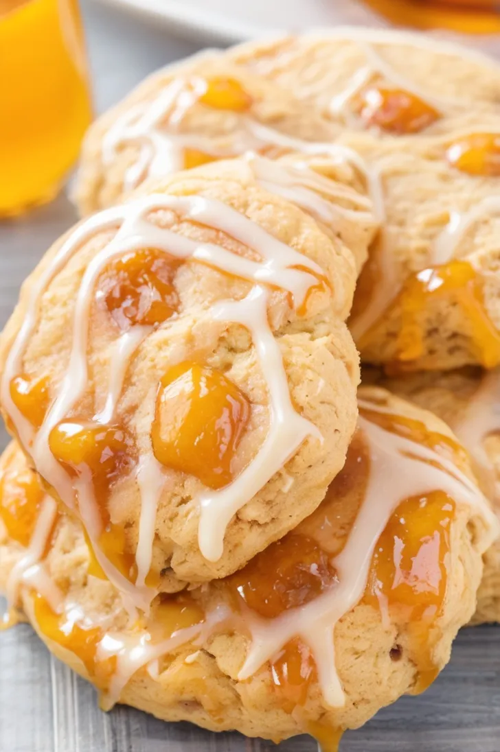 Glazed Honey Bun Breakfast Cookies