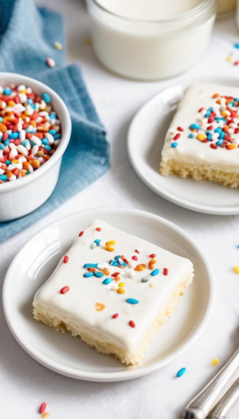 White Texas Sheet Cake