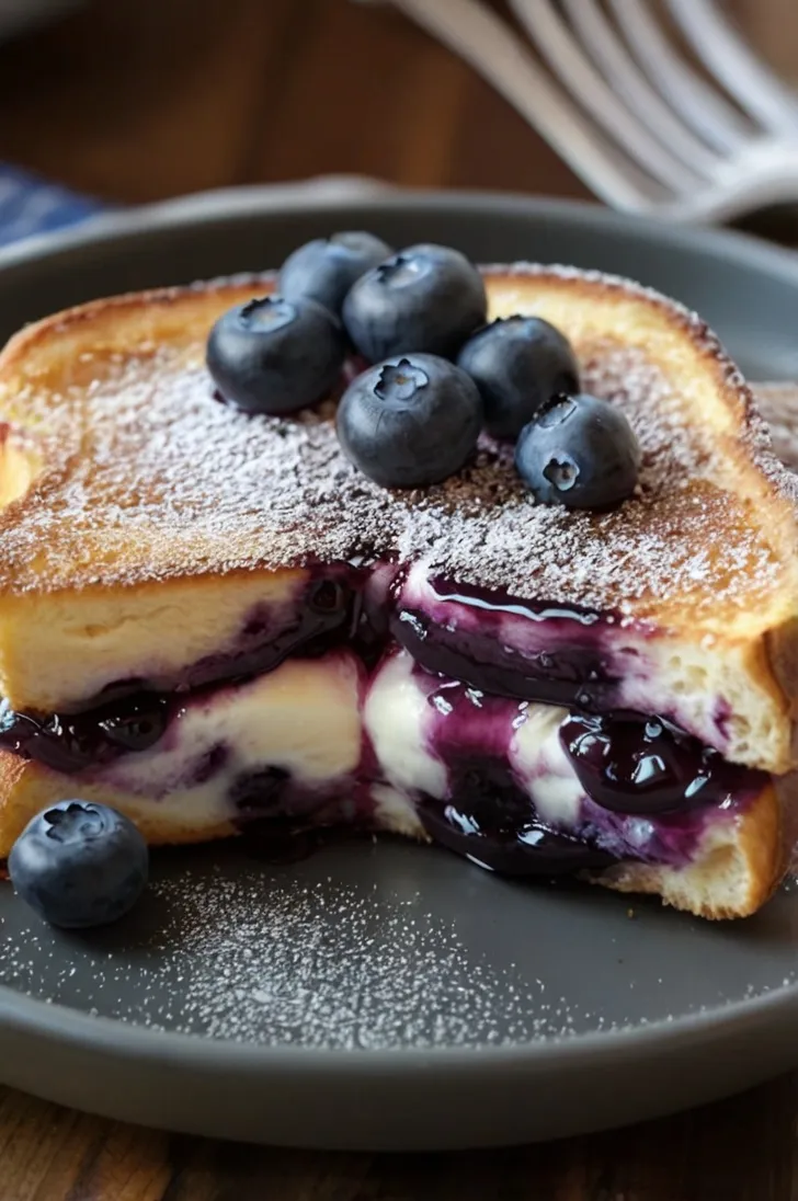 Blueberry Cheesecake Stuffed French Toast