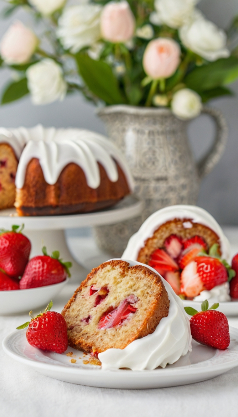 Strawberry Bundt Cake