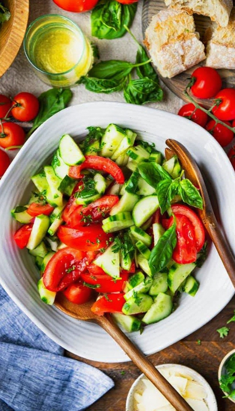 Cucumber Tomato Onion Salad