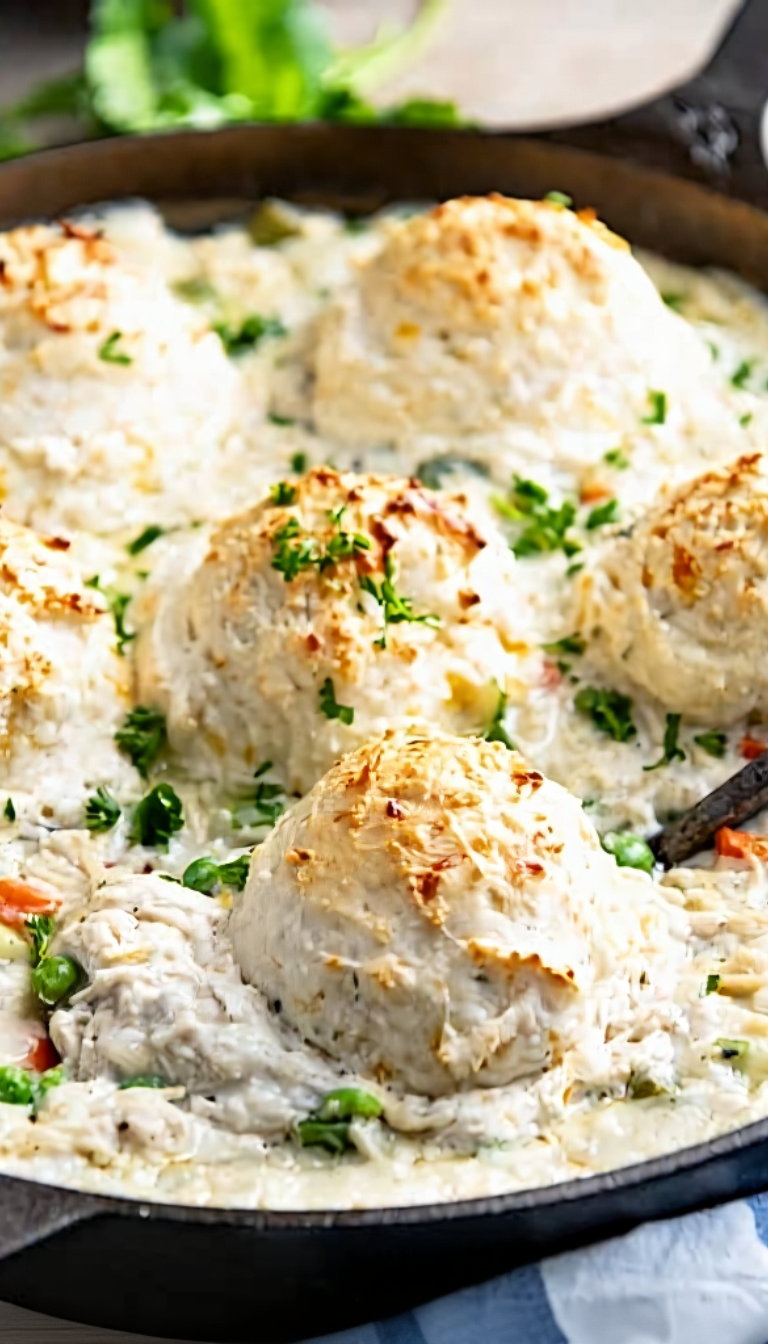 Country Chicken and Biscuits