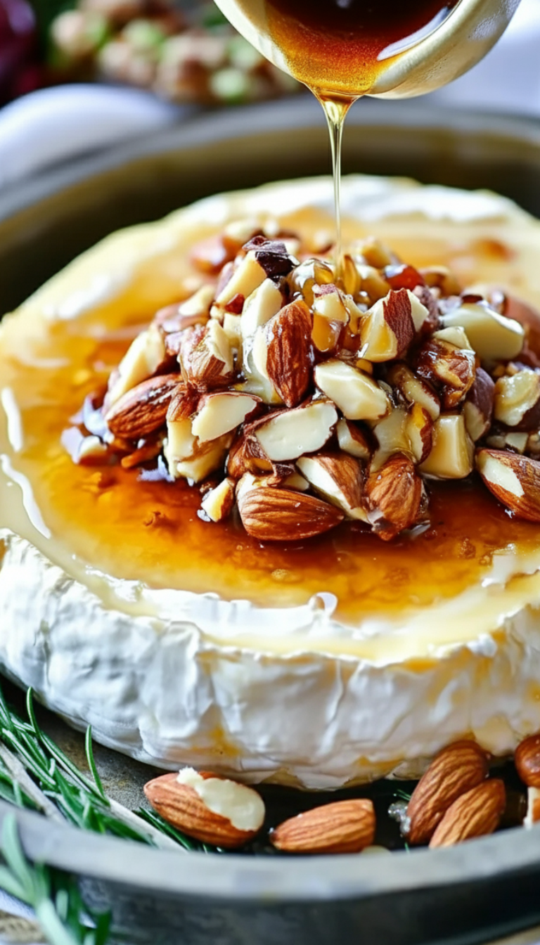 Honey Almond Baked Brie Recipe